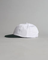 Dark Green & White – 6 Panel – 100% Organic Cotton