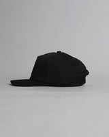 Black – 5 Panel – 100% Organic Cotton